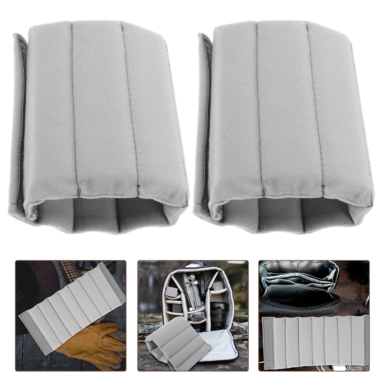 2pcs Camera Bag Dividers Padded Separators Portable For Camera Bag Replacement Photo Backpack Knapsack Cameras Compartments