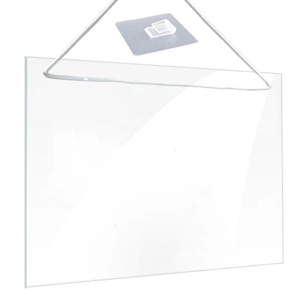 Home Office Message Transparent Acrylic Writing Display Dry Erase Board With Hook And Lanyard Dry Erase Board