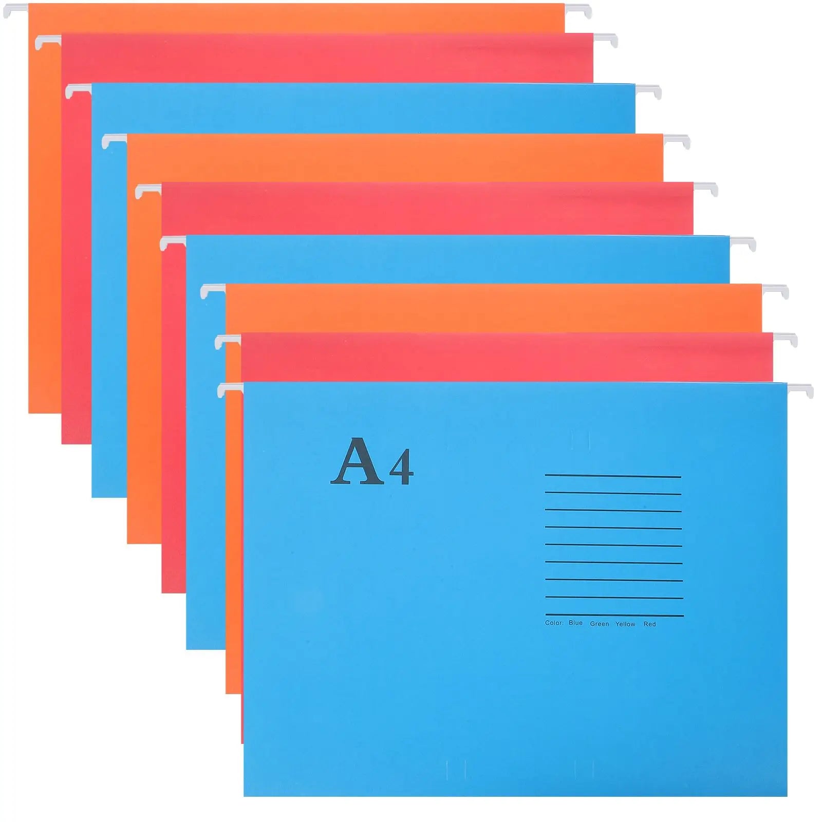 5Pcs A4 Sized Suspension File Folder Hanging File Holder Paper Wear-resistant Frame Documents Organizer Desktop Office folder
