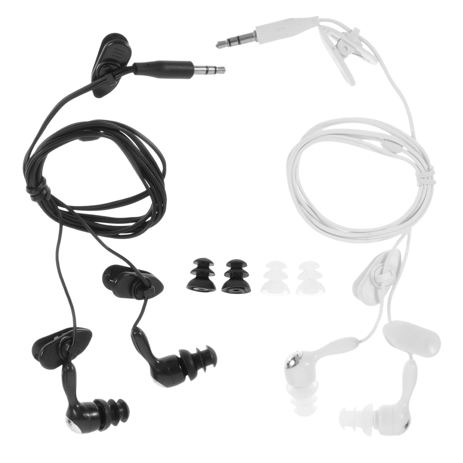 2 Pcs Waterproof Earphones In Ear Swimmer Earphone Underwater Headphones Bathing Earbuds Diving Earphones Portable Audio Adult