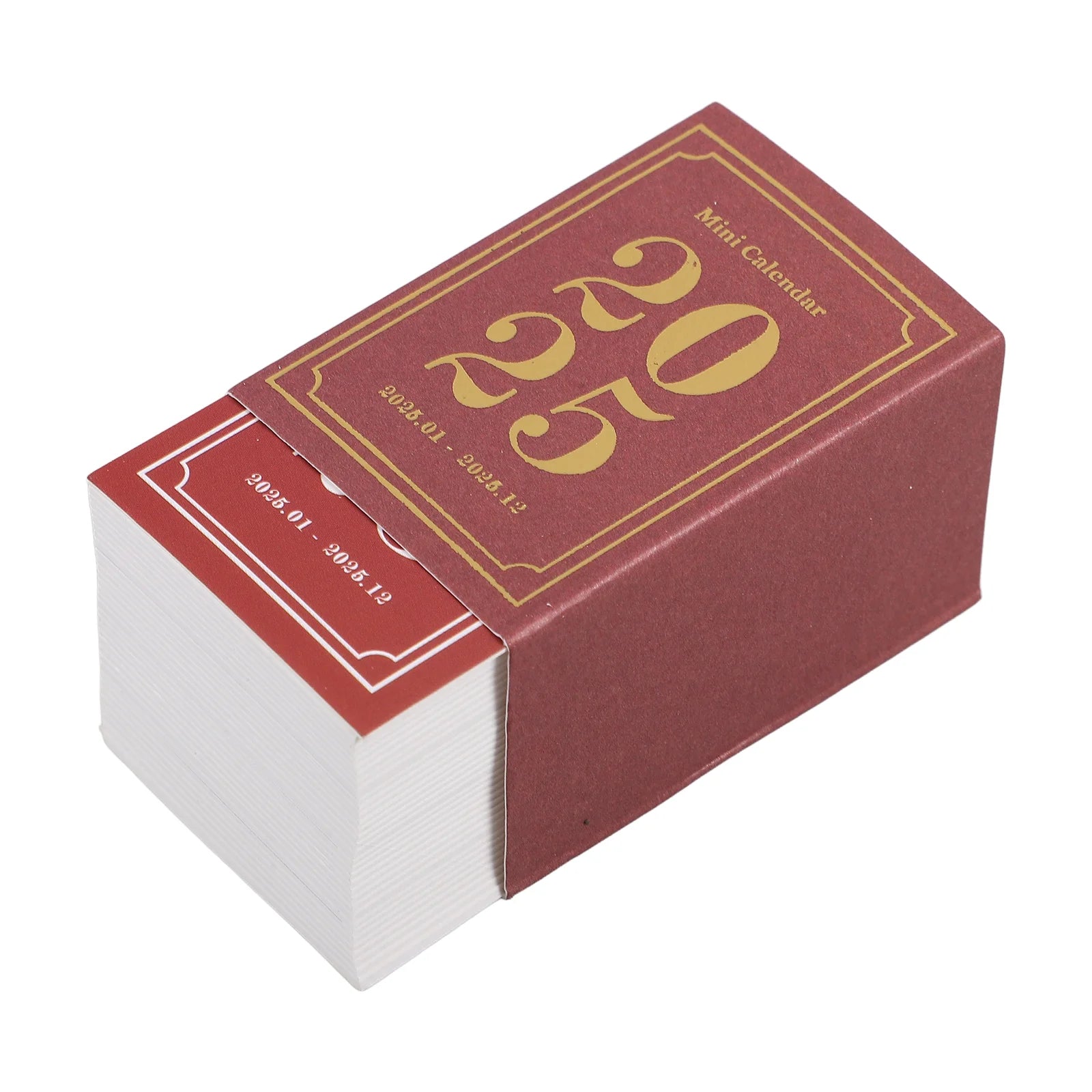 Monthly Retro Mini Desk Calendar 2025 Small Office Decor Paper Tear Off Daily Planner Desktop Schedule Notepad