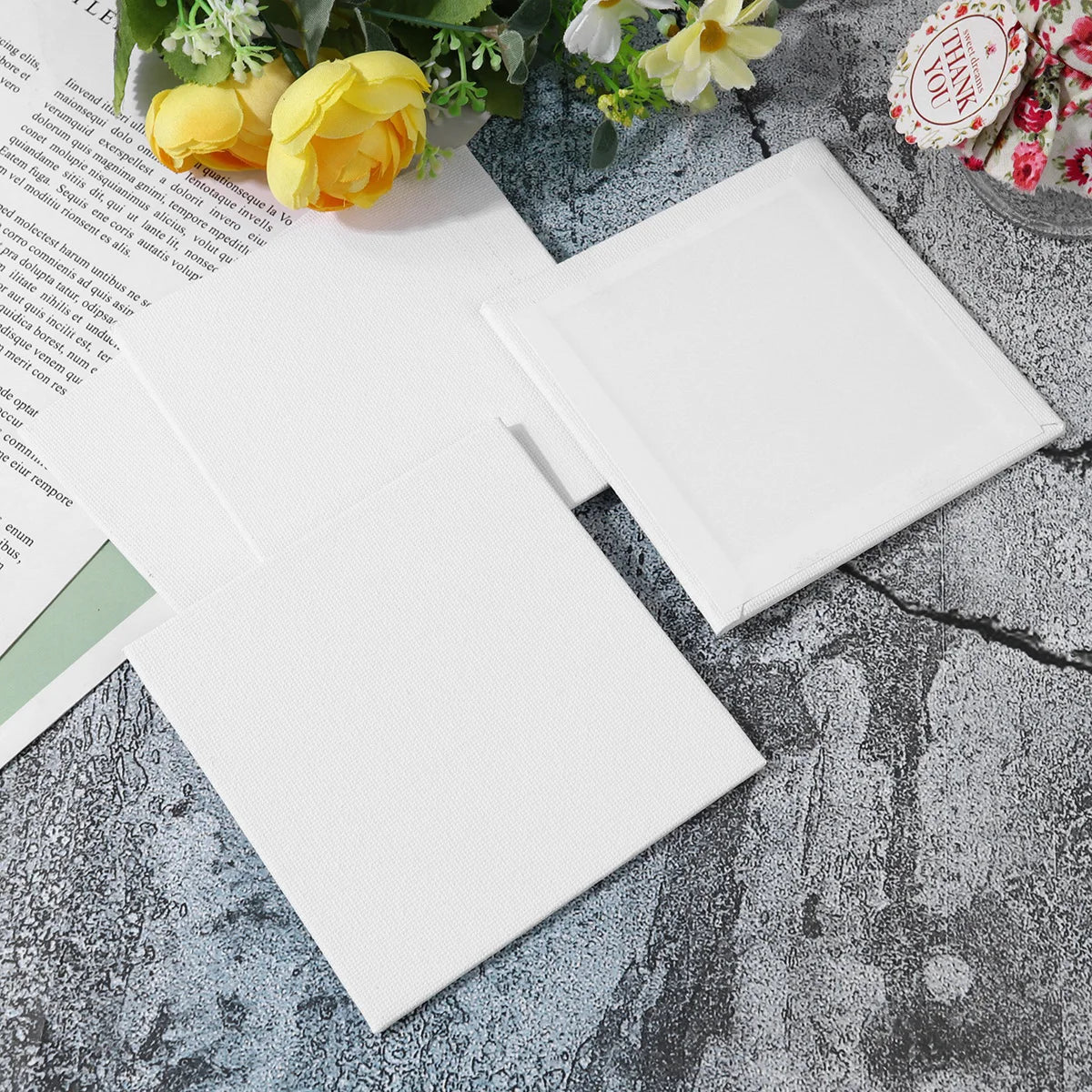 10Pcs Artist Oil Paint Board Thicken Art Panels Cotton Board Diy Panels Drawing Boards Painting Canvas Art Supplies Student