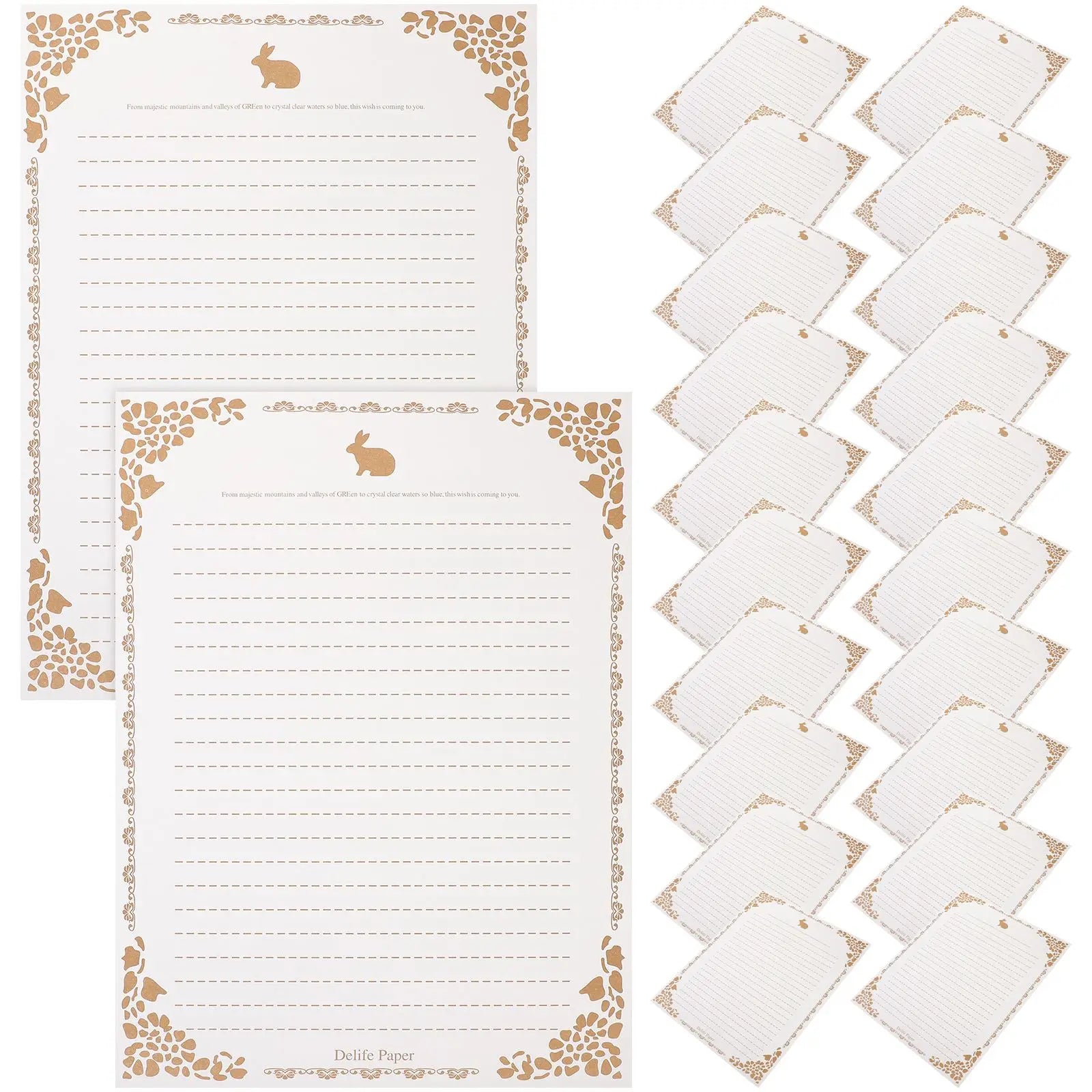 50 Sheets A4 Letterhead Retro Art Stationery Lined Paper Decorative Stationery Retro Paper Writing Paper Vintage Letter Paper